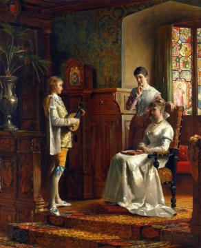 The Lute Player Artwork by Johann Hamza