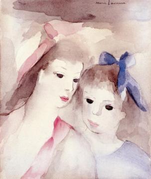 Two Women Artwork by Marie Laurencin