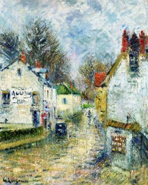 Street in Pontoise Artwork by Gustave Loiseau