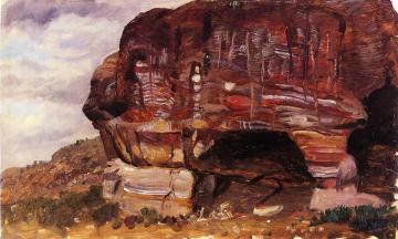 Study of Zoomorphic Rock, Petra Artwork by Frederic Edwin Church