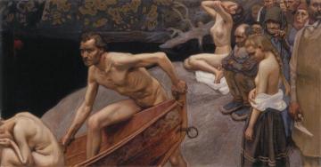 By the River of Tuonela Artwork by Akseli Gallen-Kallela