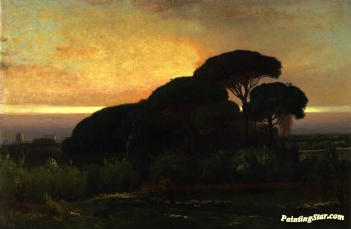 Stone Pines Artwork by George Inness