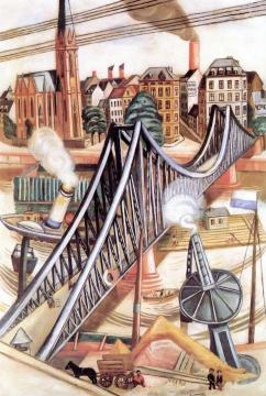 The Iron Footbridge Artwork by Max Beckmann