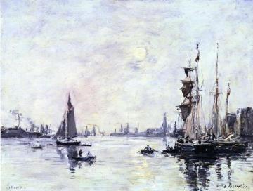 Le Havre, l'Avant-Port Artwork by Eugène-Louis Boudin