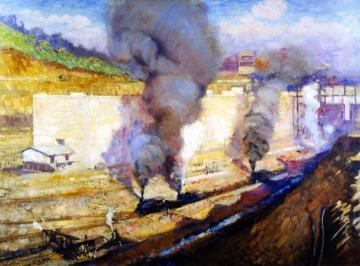 In The Lock, Miraflores Artwork by Alson Skinner Clark