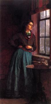 A Day Dream Artwork by Eastman Johnson
