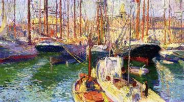 Port de Marseilles Artwork by Henri Martin
