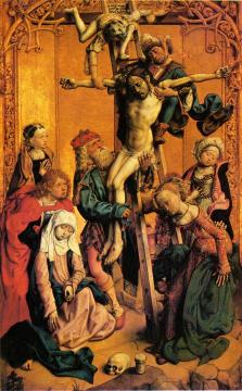Descent from the Cross Artwork by Master of the Saint Bartholomew Altarpiece