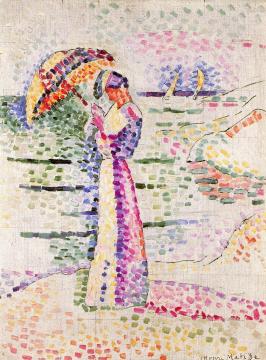 Young Woman With An Umbrella Artwork by Henri Matisse
