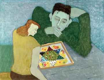 Chinese Checkers (march Avery And Vincenzo Spagna) Artwork by Milton Avery