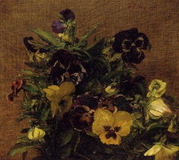Pansies Artwork by Henri Fantin-Latour