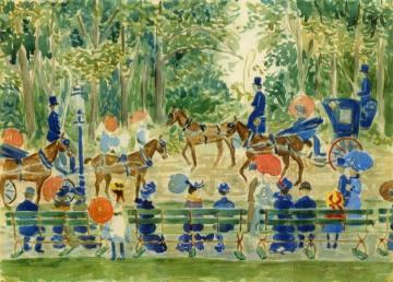 Central Park Artwork by Maurice Prendergast