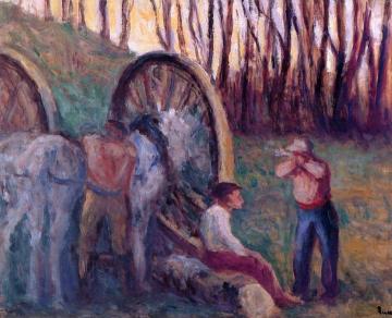 Les boucherons Artwork by Maximilien Luce