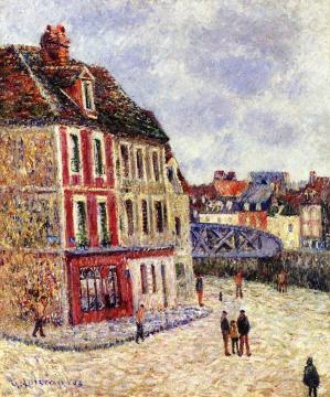 The Swing Bridge at Dieppe Artwork by Gustave Loiseau