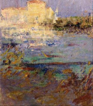 Les Martigues Artwork by Gustave Loiseau