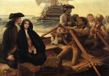 Embarking on a Voyage Artwork by Albert Lynch