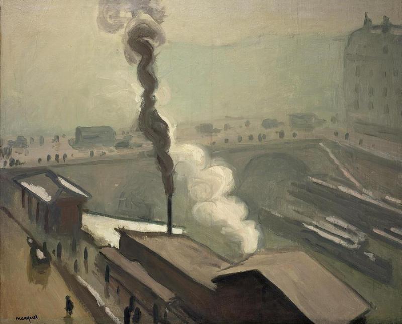 The Pont Saint-michel In Winter Artwork by Albert Marquet