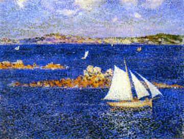 Near the Rocks of Per Kiridec, Roscoff Artwork by Theo van Rysselberghe