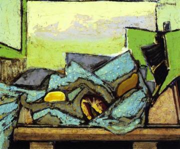 Still LIfe with Green Cloth Artwork by Alfred Henry Maurer