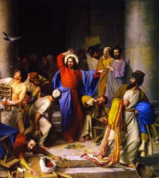 Cleansing Of The Temple Artwork by Carl Heinrich Bloch