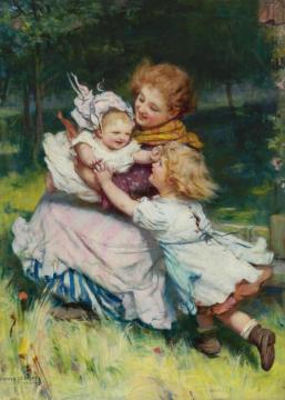 Peep Bo! Artwork by Arthur John Elsley