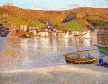 Sailboats in the Port Artwork by Henri Martin