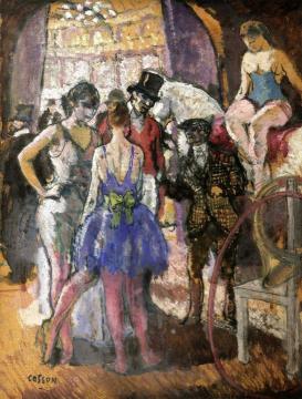 Backstage At The Circus Artwork by Jean Louis Marcel Cosson