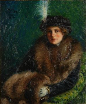 Portrait Of Lisa Orth Artwork by Paul Gustave Fischer
