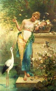 The Tease Artwork by Hans Zatzka