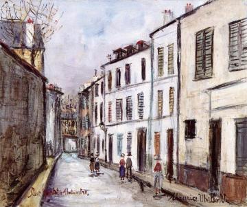 Rue Cortot in Montmartre Artwork by Maurice Utrillo