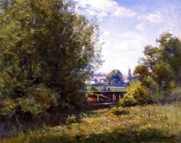 Landscape with Bridge Artwork by William Wendt