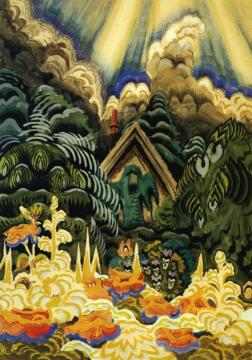 Childhood's Garden Artwork by Charles Burchfield