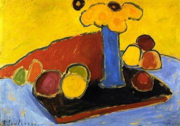 Yellow Sound Artwork by Alexej Jawlensky