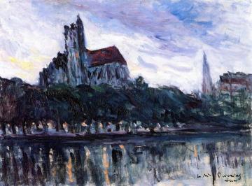 Auxerre, the Cathedral Artwork by Maximilien Luce