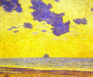 Seascape Artwork by Theo van Rysselberghe