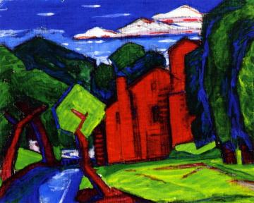 Butter Factory, Montgomery Street, Bloomfield, New Jersey Artwork by Oscar Bluemner