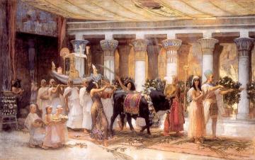 The Procession of the Sacred Bull Anubis Artwork by Frederick Arthur Bridgman