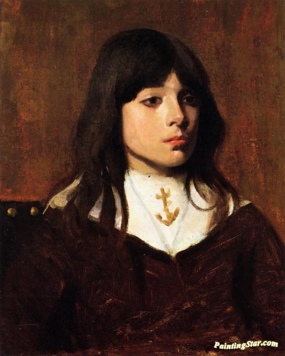 Portrait of a Boy Artwork by Frank Duveneck