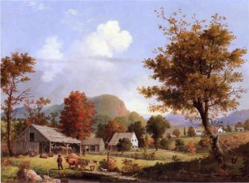Autumn, Cider Pressing Artwork by George Henry Durrie