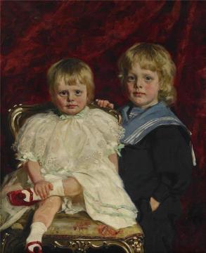 The siblings Anders and Margaret Eek Artwork by Knut Ekwall