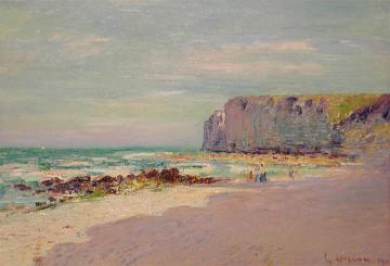 Cliffs at Petit Dalles, Normandy Artwork by Gustave Loiseau