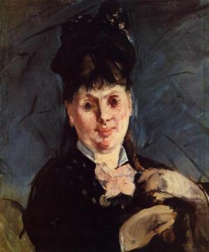 Woman with Umbrella Artwork by Edouard Manet