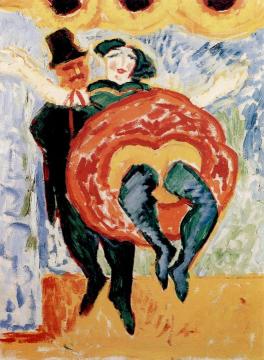 Dancing Couple Artwork by Hermann Max Pechstein