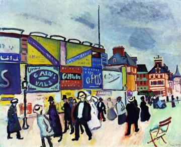 Billboards at Trouville Artwork by Raoul Dufy