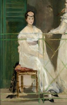 Portrait of Mademoiselle Clauss (Study for the Balcony) Artwork by Edouard Manet