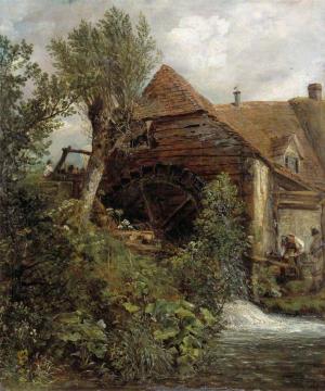A Watermill at Gillingham, Dorset Artwork by John Constable