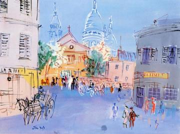 Montmartre, Le Sacre-coeur Artwork by Jean Dufy
