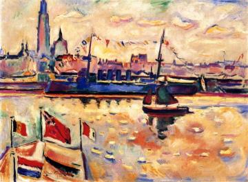 The Flat-Draped Cruiser, Antwerp Artwork by Emile-othon Friesz