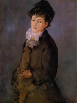 Isabelle Lemonnier with a White Scarf Artwork by Edouard Manet