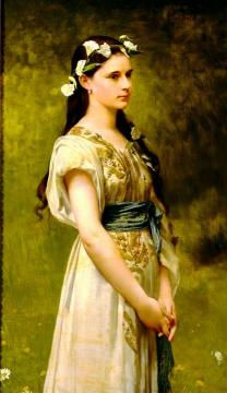 Portrait of Julia Foster Ward Artwork by Jules Joseph Lefebvre
